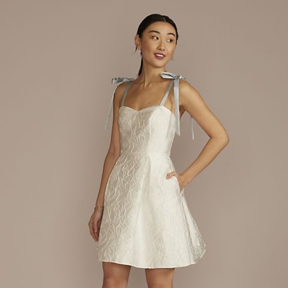 DB wedding dress short jacquard a-line dress - Picture 1 of 1